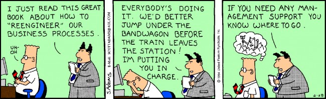 Process Cartoons Where to get Management Support for Business Process Reengineering ...