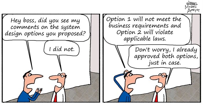 Humor: System Design Options